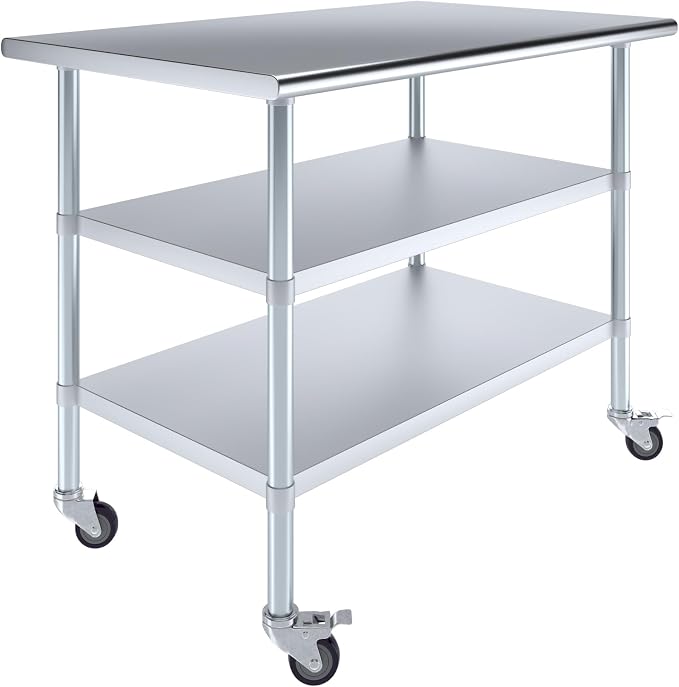 AmGood Stainless Steel Work Table by AmGood