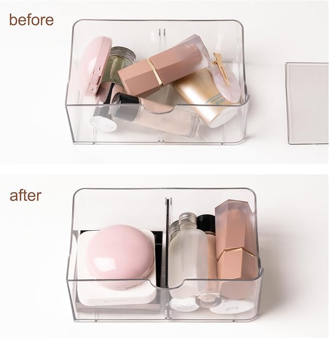 Cabbrix 3 Tier Clear Makeup Organizer - Image 5
