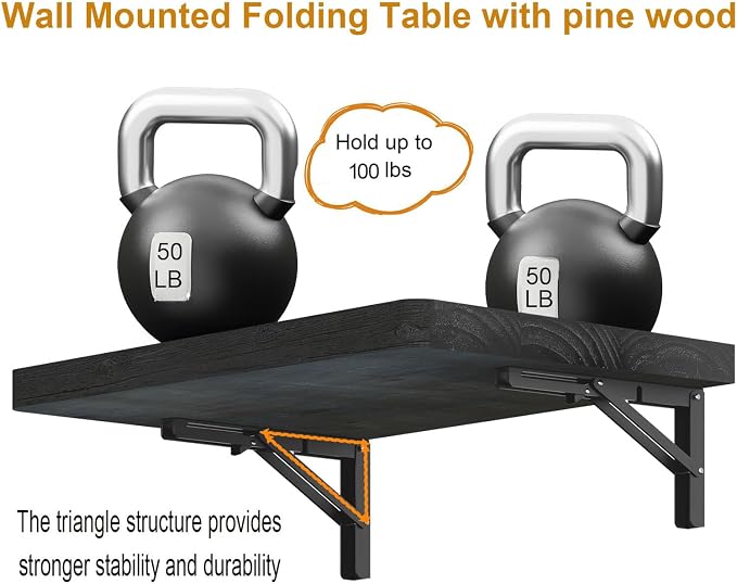 IAE Wall Mounted Folding Table - Image 6