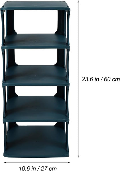 Garneck Multi-layer Plastic Shoe Organizer Rack Sturdy Walkway Storage Shelf - Image 2
