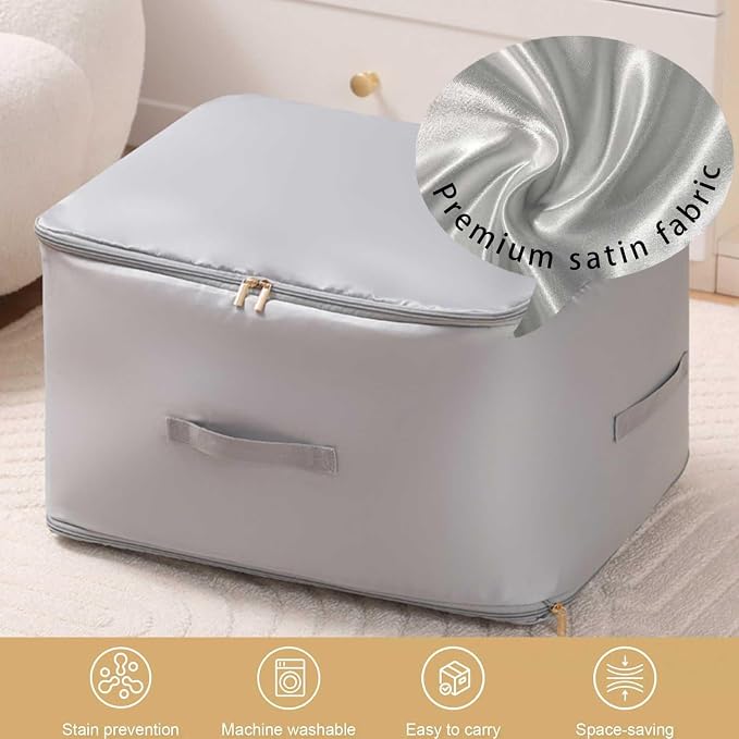 Ultra Space Saving Self Compression Organizer, 2025 New 3-Layer Zipper Large - Image 2