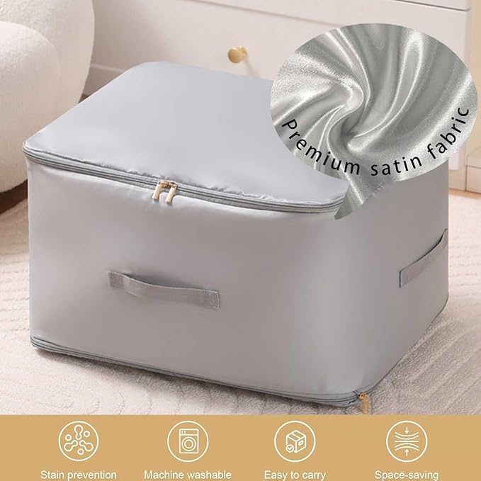 Ultra Space Saving Self Compression Organizer, 2025 New 3-Layer Zipper Large - Image 4