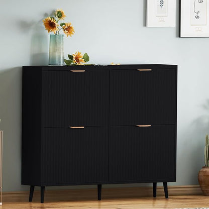 Shoe Cabinet Storage, Modern Freestanding Organizer - Image 7