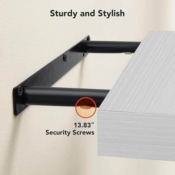 AMADA HOMEFURNISHING Floating Shelves Wall Mounted, 15 x 7 Inch Wall Shelves - Image 5