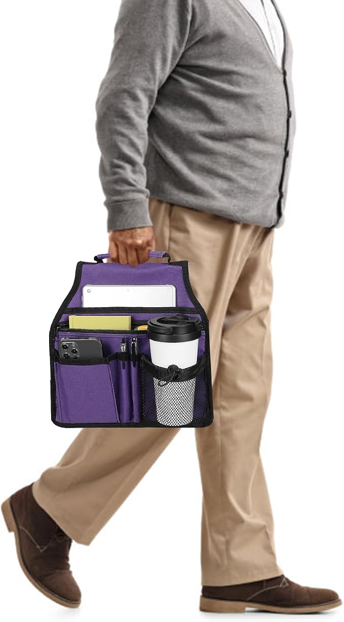 supregear Side Walker Bag, Walker Accessories Bag w/Cup Holder, Folding Walker - Image 4