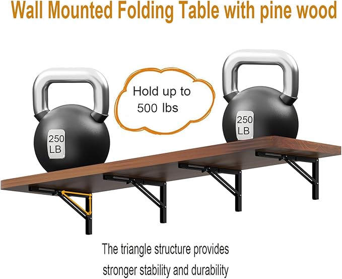 IAE Wall Mounted Folding Table - Image 6