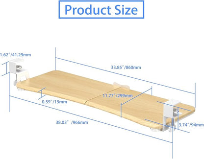 suptek Large Keyboard Tray Under Desk Pull Out - Image 6