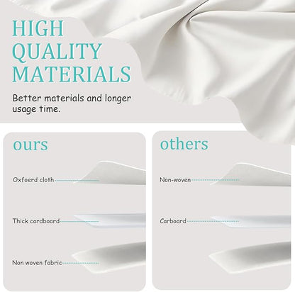 Fabric Storage Boxes for Shelves, 3 Pack Foldable Cloth Bins, Closet Organizers - Image 4