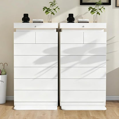Vipbear 51.3" Tall White Dresser - Image 9