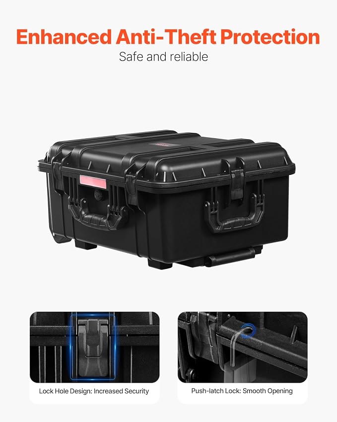 VEVOR Weatherproof Hard Case, Heavy Duty Protective Dry Box - Image 5