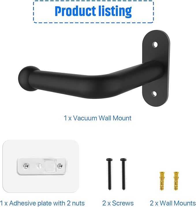 Vacuum Wall Mount Holder, Durable Vacuum Wall Mount, Compatible - Image 6