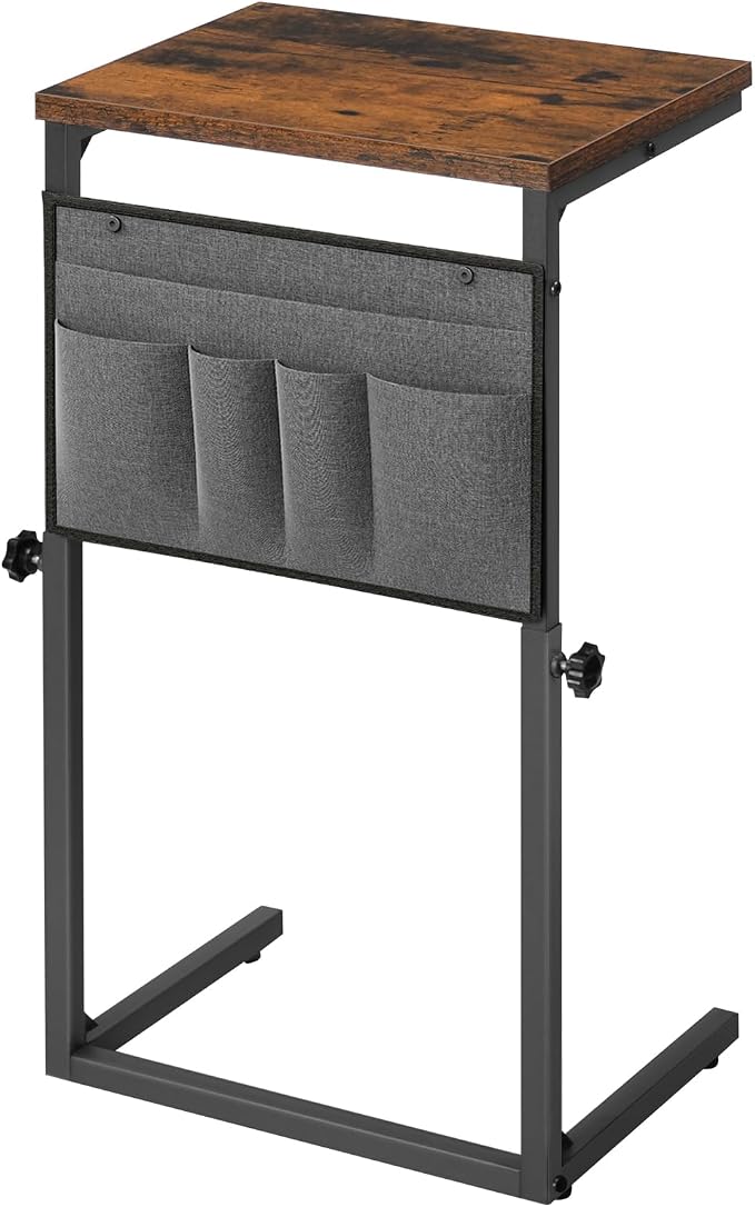 HOOBRO C Shaped End Table, 29.5’’ Adjustable Height Side Table - Image 10