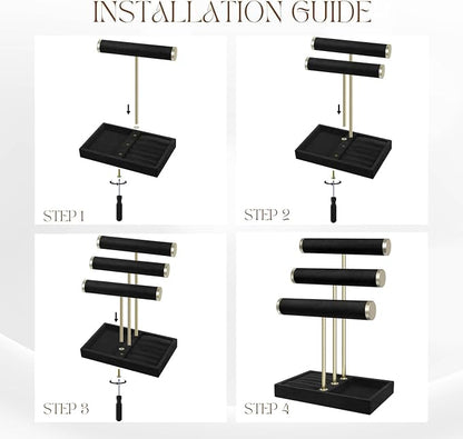 Flexzion 3 Tier Bracelet Holder Display Stand - Image 7