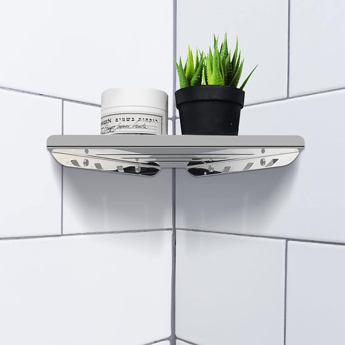 2 Pcs 304 Stainless Steel Corner Shelf - Image 6