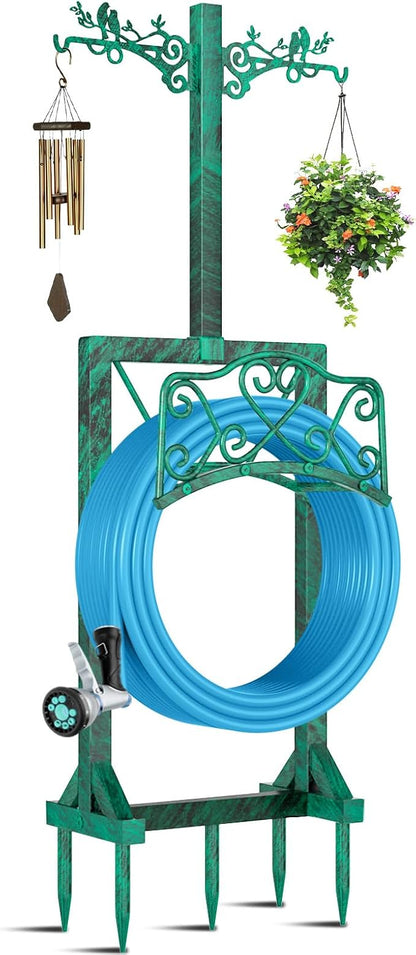 Garden Hose Holder for Outside, Upgraded Water Hose Holders by ODSNANIE