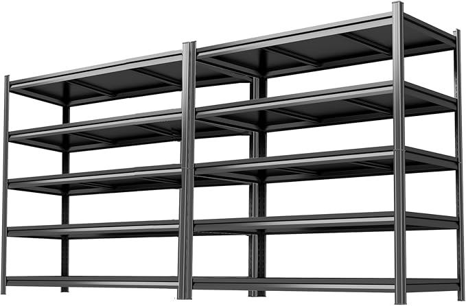2pack Garage Shelving Heavy Duty Storage Shelves by Ergonova