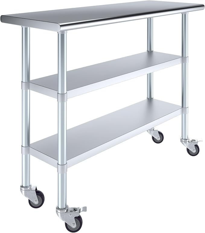AmGood Stainless Steel Work Table by AmGood