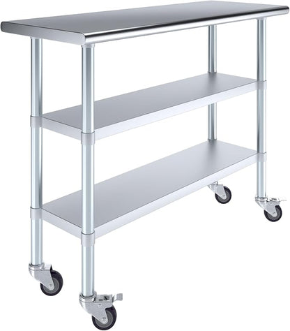 AmGood Stainless Steel Work Table by AmGood