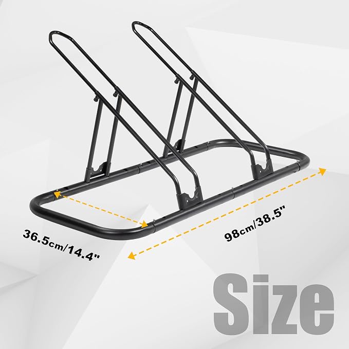 CyclingDeal Bicycle Floor Parking Rack Stand - Image 5