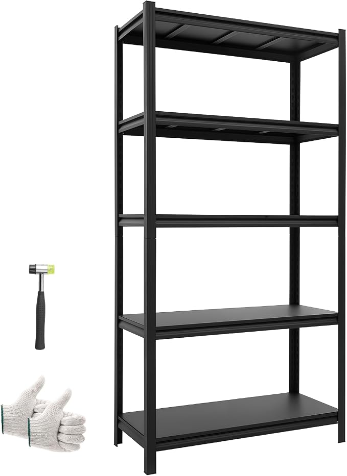 VEVOR Storage Shelves, 5-Tier Adjustable, 3000 lbs Capacity, Heavy Duty Garage by VEVOR
