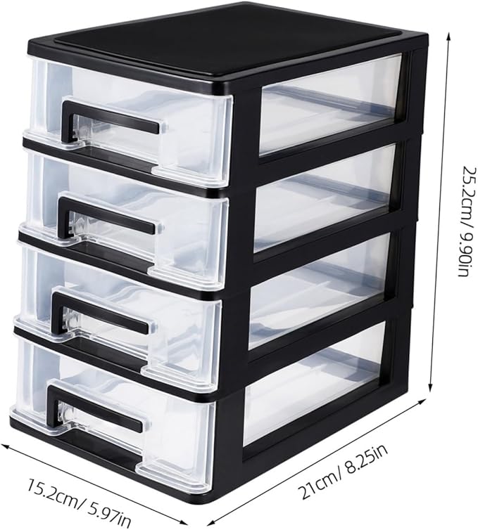 BESPORTBLE 4-Layer Plastic Drawer Storage Cabinet - Image 3