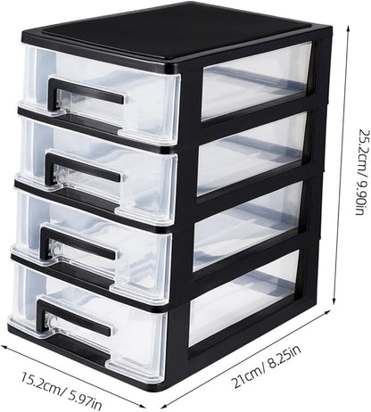 BESPORTBLE 4-Layer Plastic Drawer Storage Cabinet - Image 3