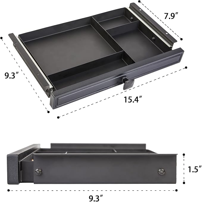 GOME Under Desk Slide out Pencil Drawer - Image 2