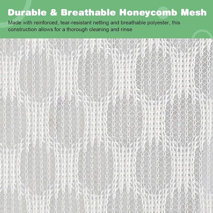 Tenn Well 2Pk 24x24" Honeycomb Mesh Laundry Bags XXL W/Colorful Zipper | - Image 4