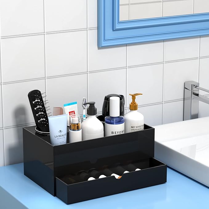 NIUBEE Hair Tool Organizer, Bathroom Countertop Blow Dryer Holder, Vanity Caddy - Image 4