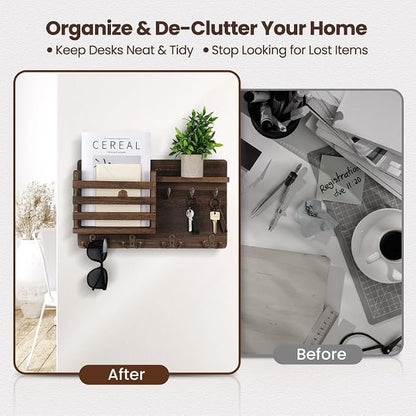 Nekon Mail Holder for Wall Mail Organizer - Image 2