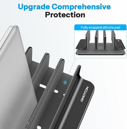 OMOTON Vertical Laptop Stand, Desktop Aluminum Mac Book Stand - Image 4