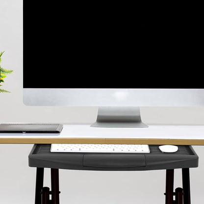 TEHAUX Under-Desk Keyboard Tray 20.67×9.06 in – Adjustable Slide-Out Drawer & - Image 5