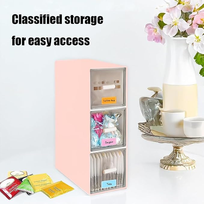 Plastic Clear Tea Box, Tea Bag Organizer - Image 5