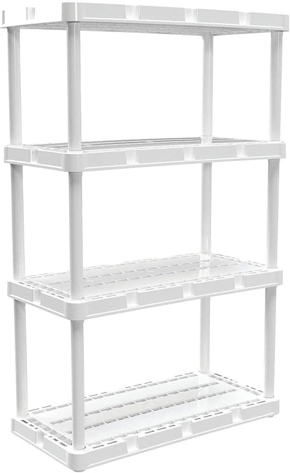 Gracious Living 4 Pack Light Duty Storage Shelves, Knect-A-Shelf 4-Shelf - Image 9