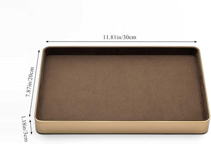 Metal Jewelry Tray, Valet Tray, Bedside Table and Desktop Organizer. It is - Image 2