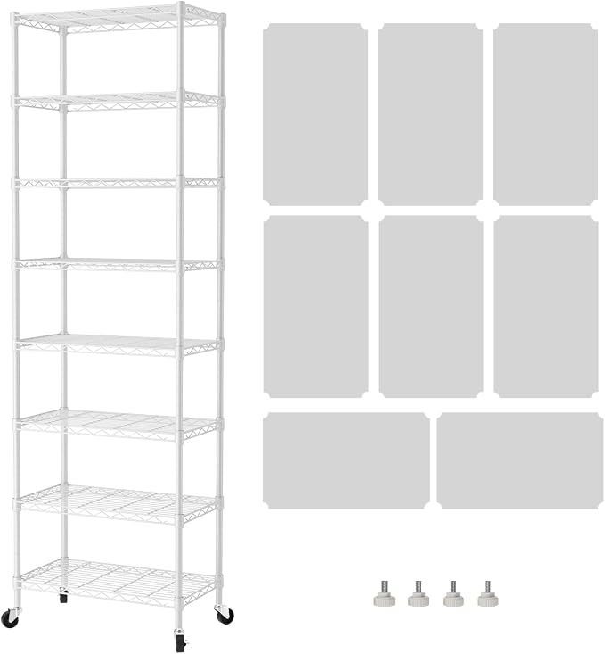 SINGAYE 8 Tier Shelf Organizer Storage Metal Shelves Garage Wire Shelving Unit by SINGAYE