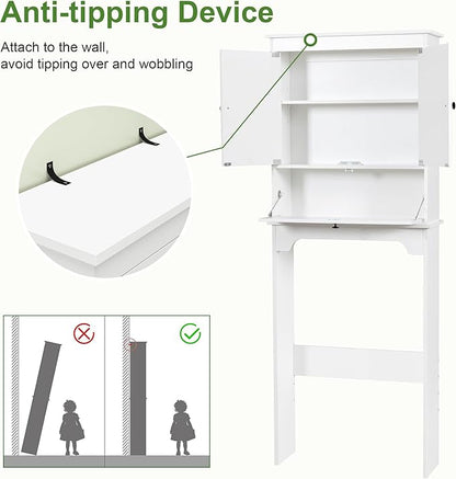 Over The Toilet Storage Cabinet, Freestanding Bathroom Cabinet Over Toilet - Image 5