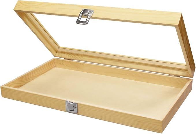 MOOCA Wooden Jewelry Display Case, Jewelry Organizer Case - Image 9