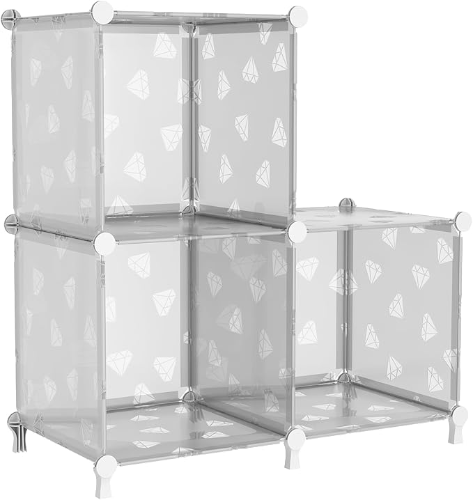 UNKU Cube Storage Organizer, 3 Cube Closet Organizer Storage Shelves, DIY by UNKU