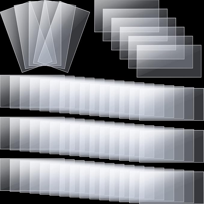 Leinuosen 2000 Pcs Clear Plastic Tags Bulk Shelf Price Tag Label Holders by Leinuosen