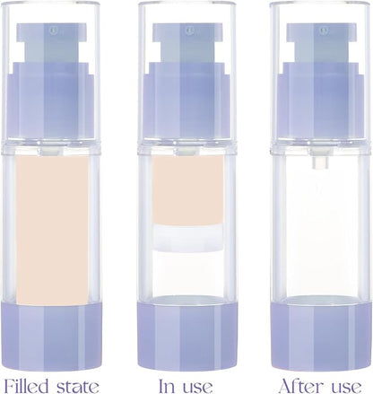 1oz 30ml Airless Pump Bottles, Refillable Leak Proof Travel Pump Bottle - Image 9