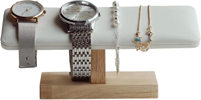 Wooden Watches Display Stands Base Watch Necklace Bracelet Organizer Rack by RefinedQualityQuestMarvels