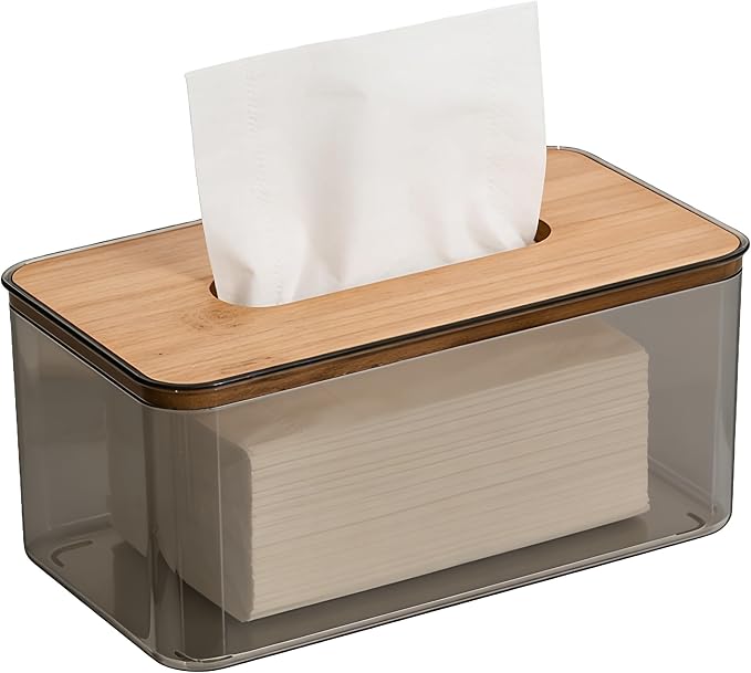 Tissue Box Cover Holder Rectangle, Dryer Sheet Holder, Kleenex Box Covers by Komost