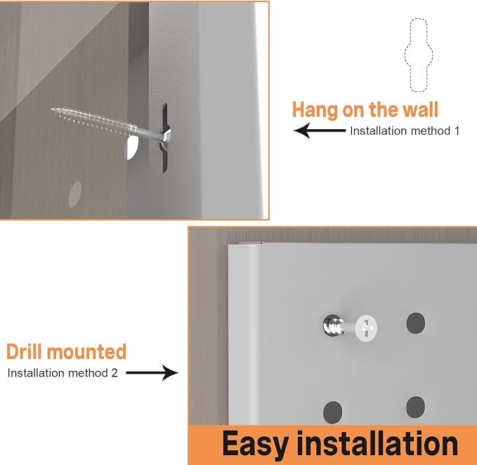 Pegboard, Metal PegBoard Panels, Steel Wall Pegboard, Metal Peg Board Wall - Image 6