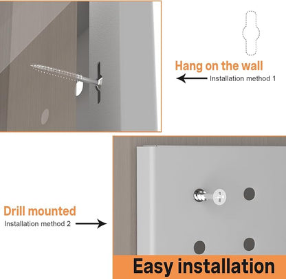 Pegboard, Metal PegBoard Panels, Steel Wall Pegboard, Metal Peg Board Wall - Image 6