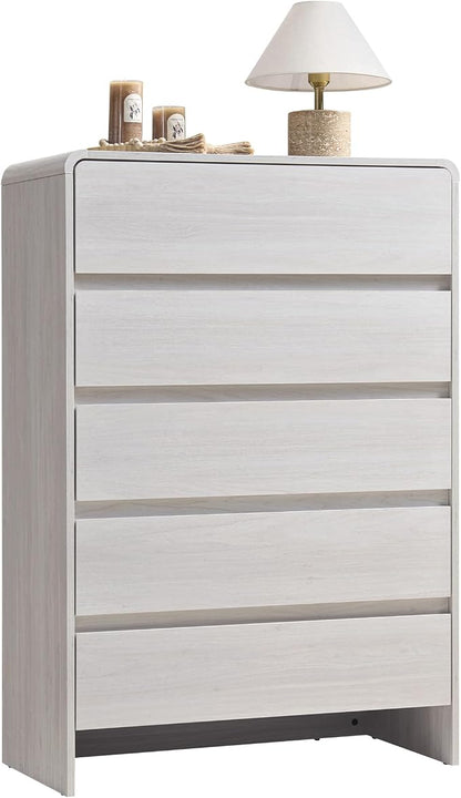 AMERLIFE 5 Drawer Dresser for Bedroom, Anti-Tip Kit, Wood Cabinet Organizer for - Image 9