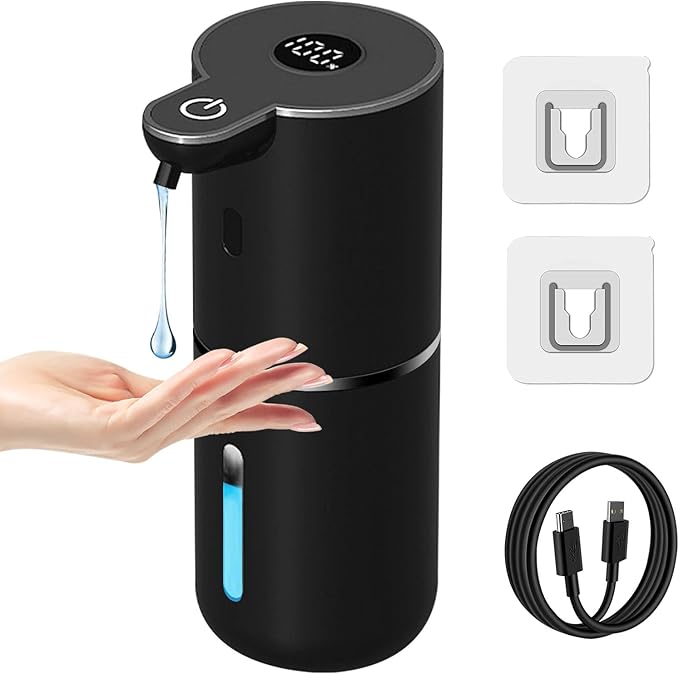 Automatic Liquid Soap Dispenser Touchless, USB Rechargeable Smart Hand Soap by OHIFAST
