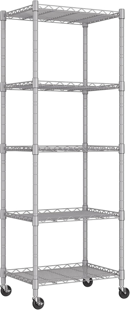 REGILLER 5-Wire Shelving Metal Storage Rack Adjustable Shelves, Standing by REGILLER