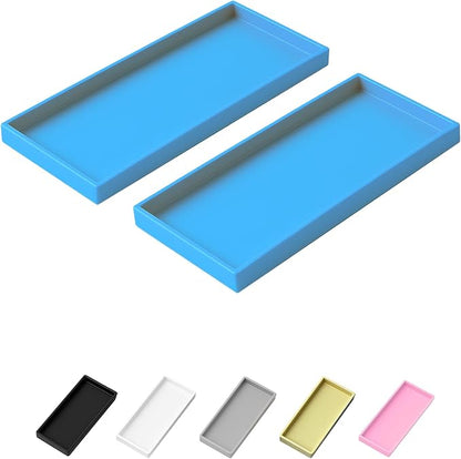 Vanity and Bathroom Tray, 11.8" ABS Countertop Organizer, Waterproof Vanity Tray by Unknown