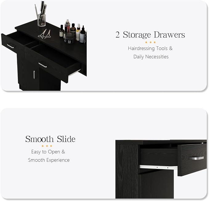 4ever2buy Salon Stations for Hair Stylist, Wall Mount Barber Station - Image 5